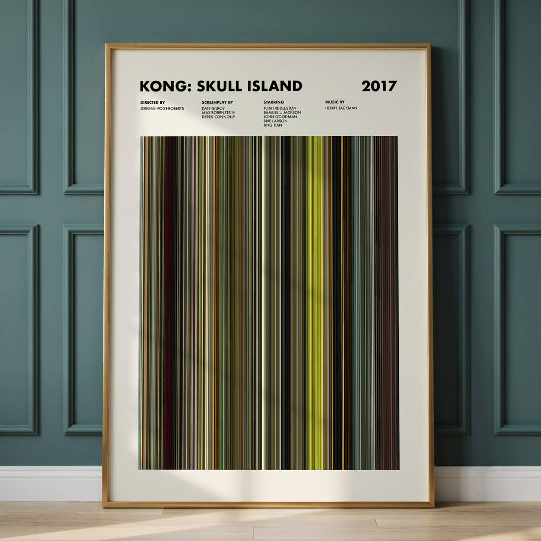 Kong: Skull Island Movie Barcode Poster