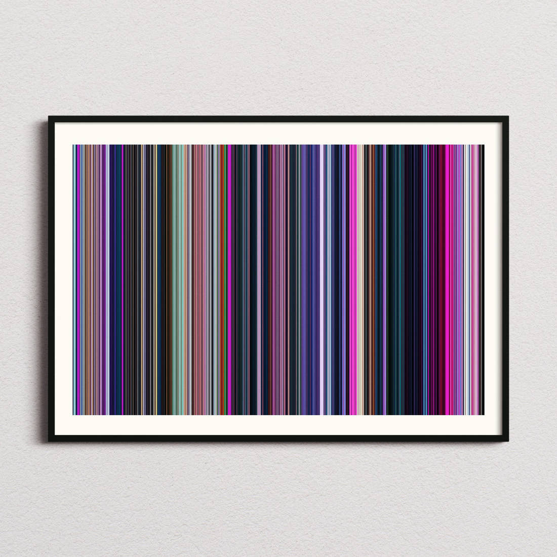 KPop Demon Hunters Movie Barcode Poster - Barcode Only