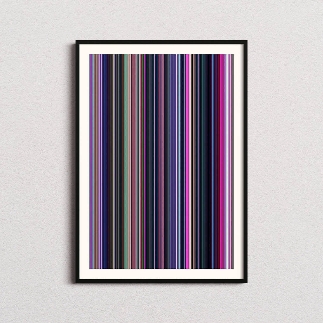 KPop Demon Hunters Movie Barcode Poster - Barcode Only