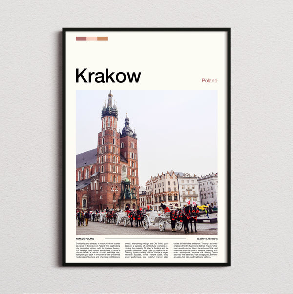 Krakow - St Mary's Basilica - Travel Print