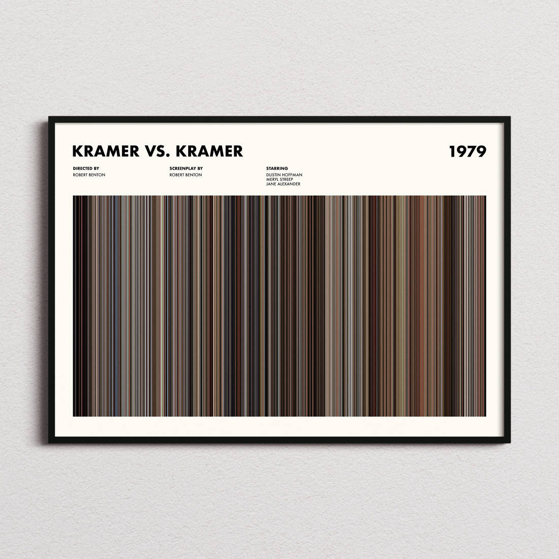Kramer vs. Kramer Movie Barcode Poster