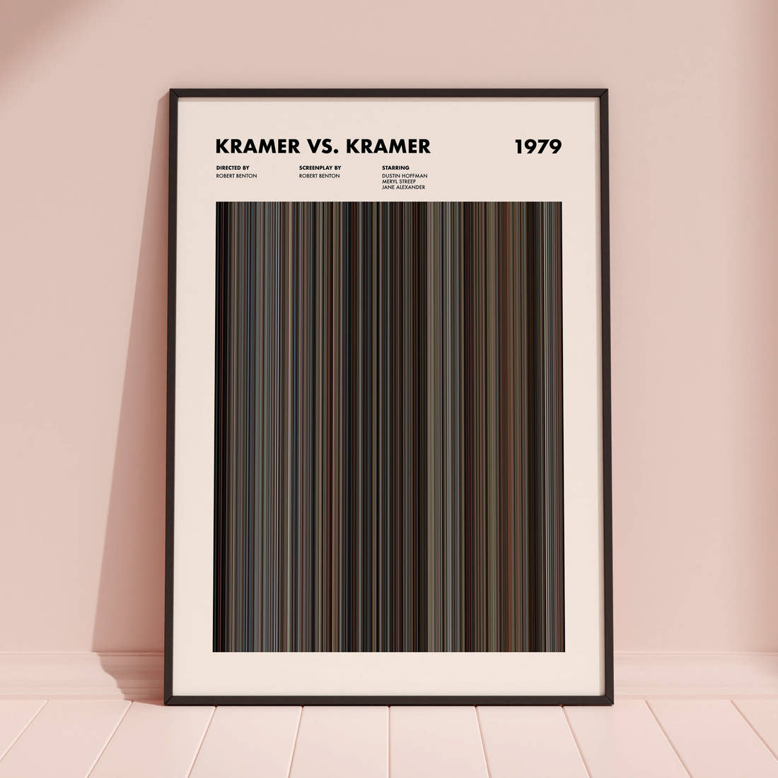 Kramer vs. Kramer Movie Barcode Poster