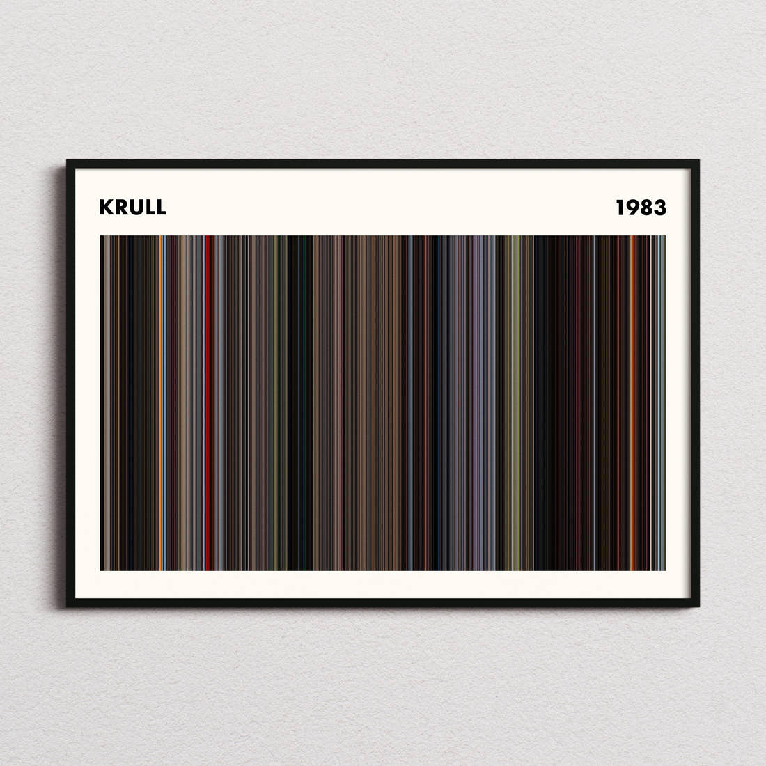 Krull Movie Barcode Poster - Simplified