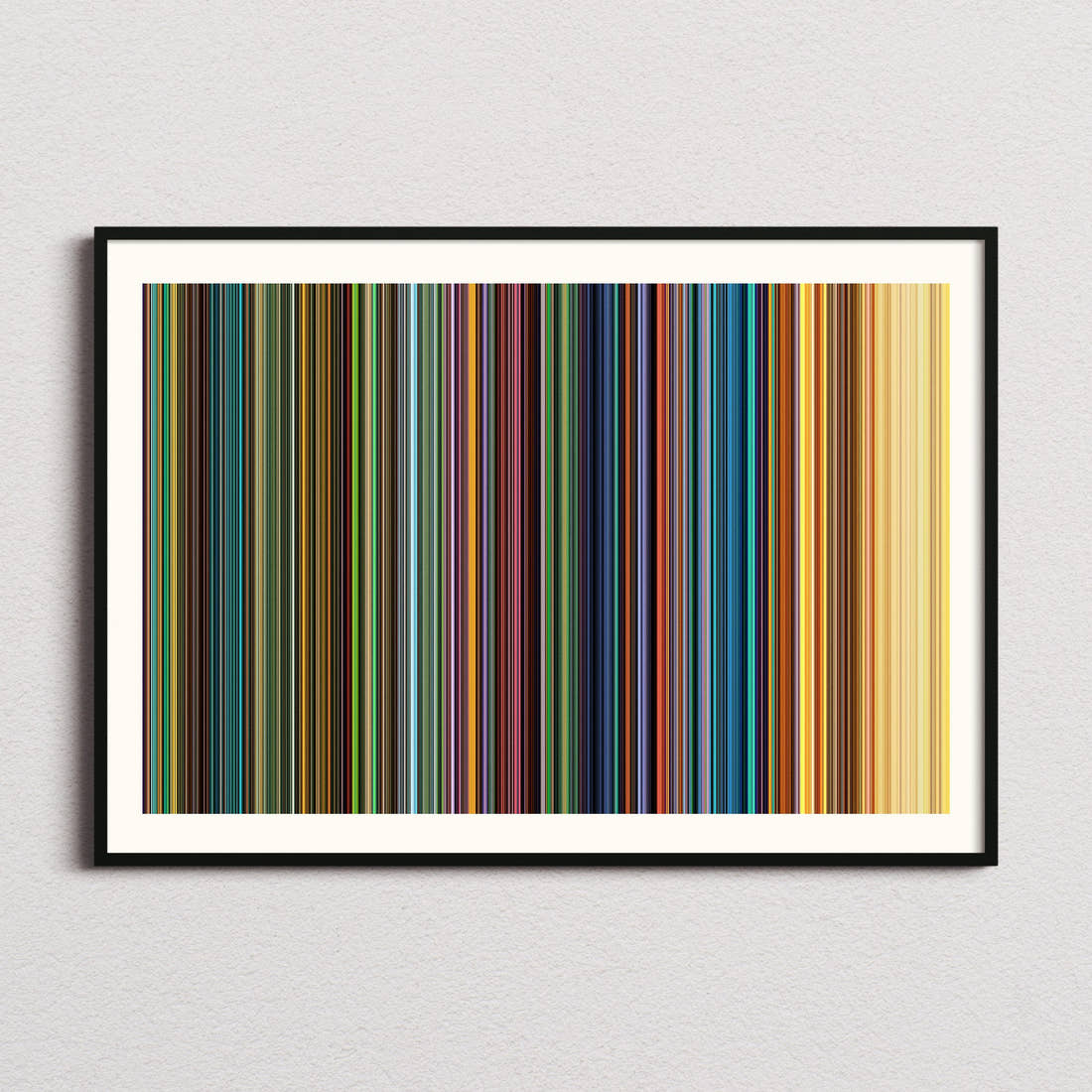 Kung Fu Panda 3 Movie Barcode Poster - Barcode Only