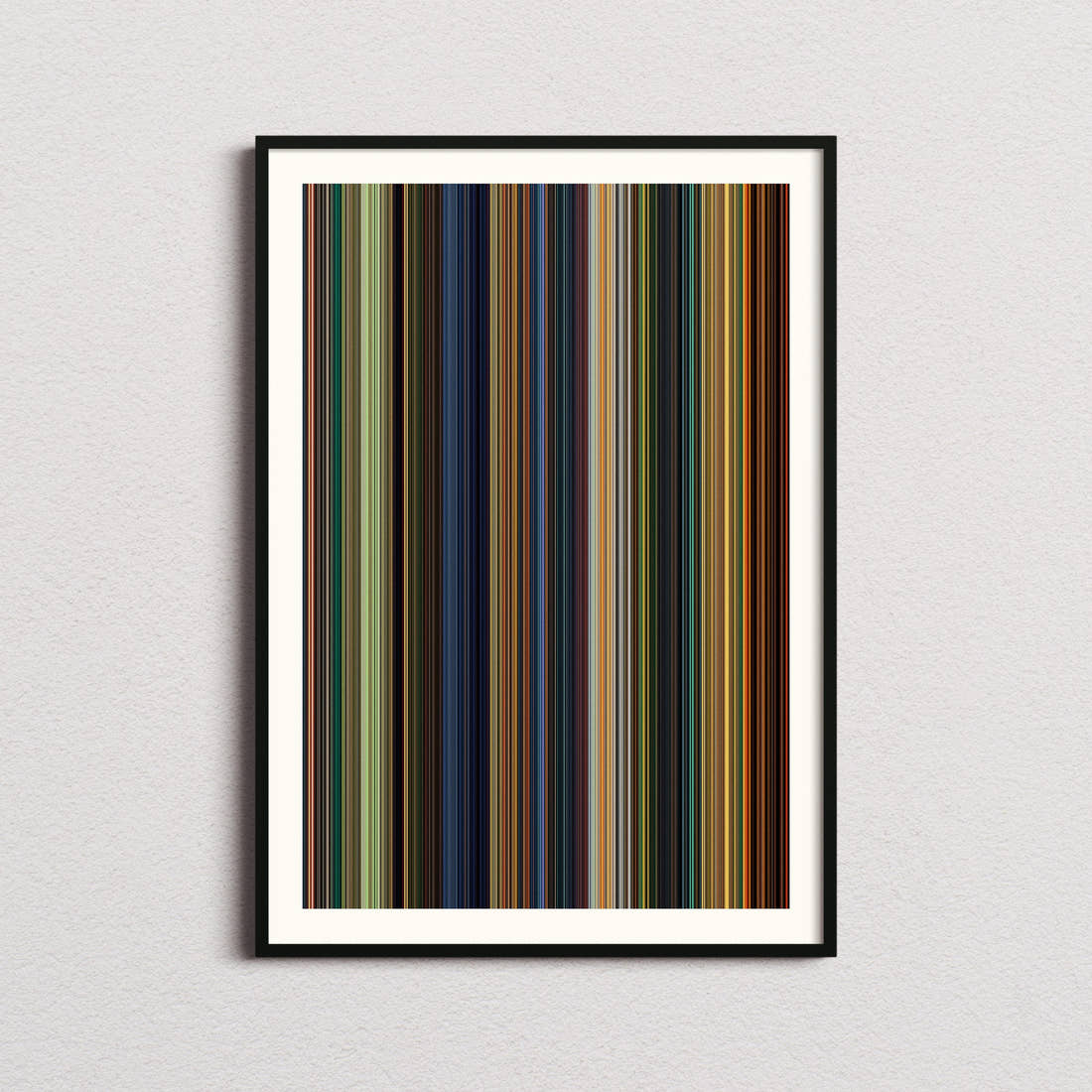 Kung Fu Panda Movie Barcode Poster - Barcode Only