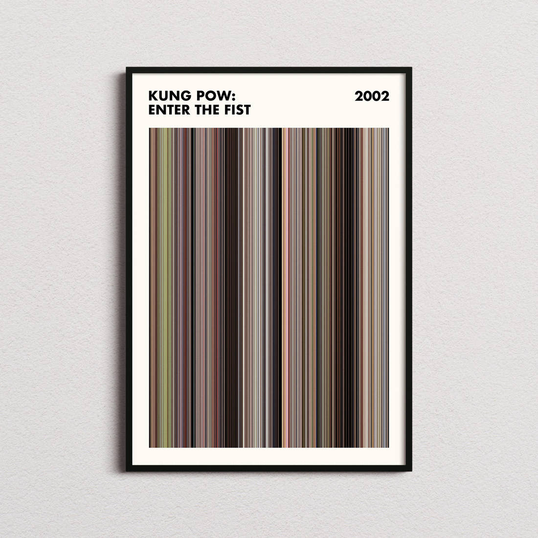 Kung Pow: Enter the Fist Movie Barcode Poster - Simplified