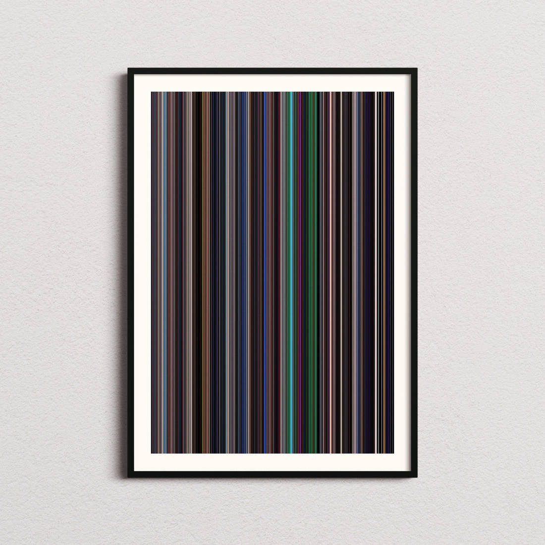 La La Land Movie Barcode Poster - Barcode Only
