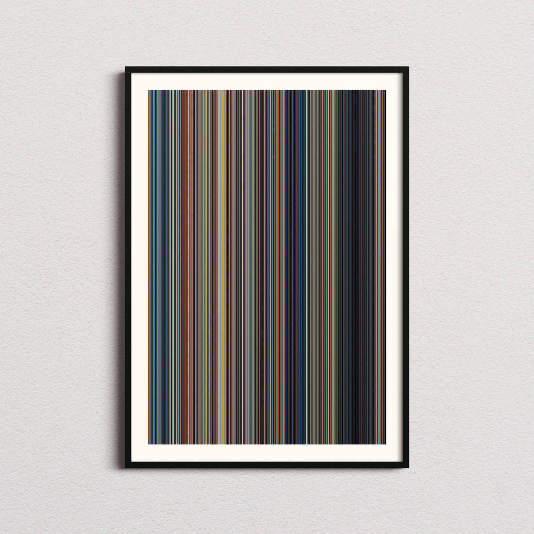 Lady and the Tramp Movie Barcode Poster - Barcode Only
