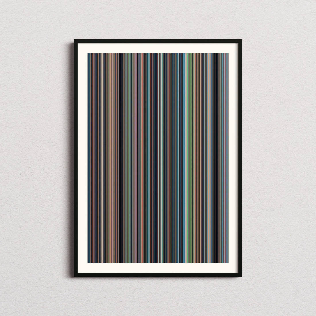 Laputa: Castle in the Sky Movie Barcode Poster - Barcode Only
