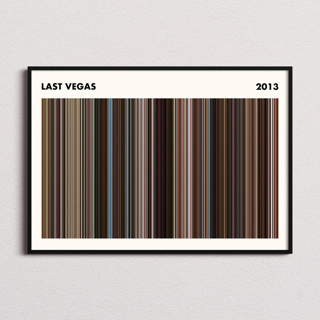 Last Vegas Movie Barcode Poster - Simplified