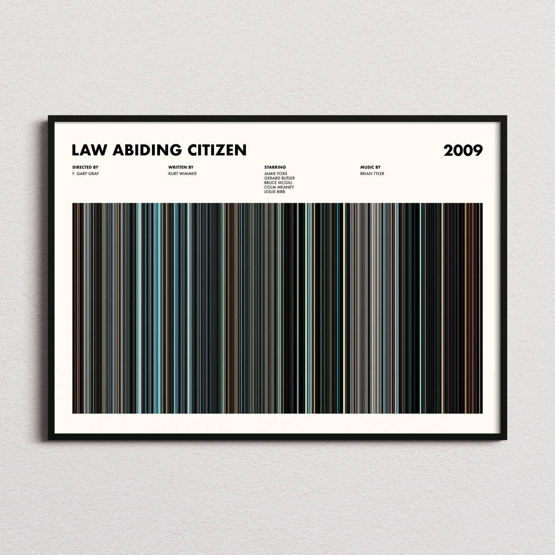 Law Abiding Citizen Movie Barcode Poster