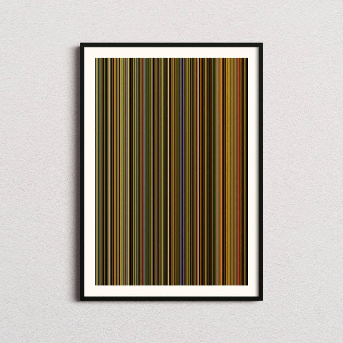 Le Fabuleux Destin d'Amelie Poulain Movie Barcode Poster - Barcode Only