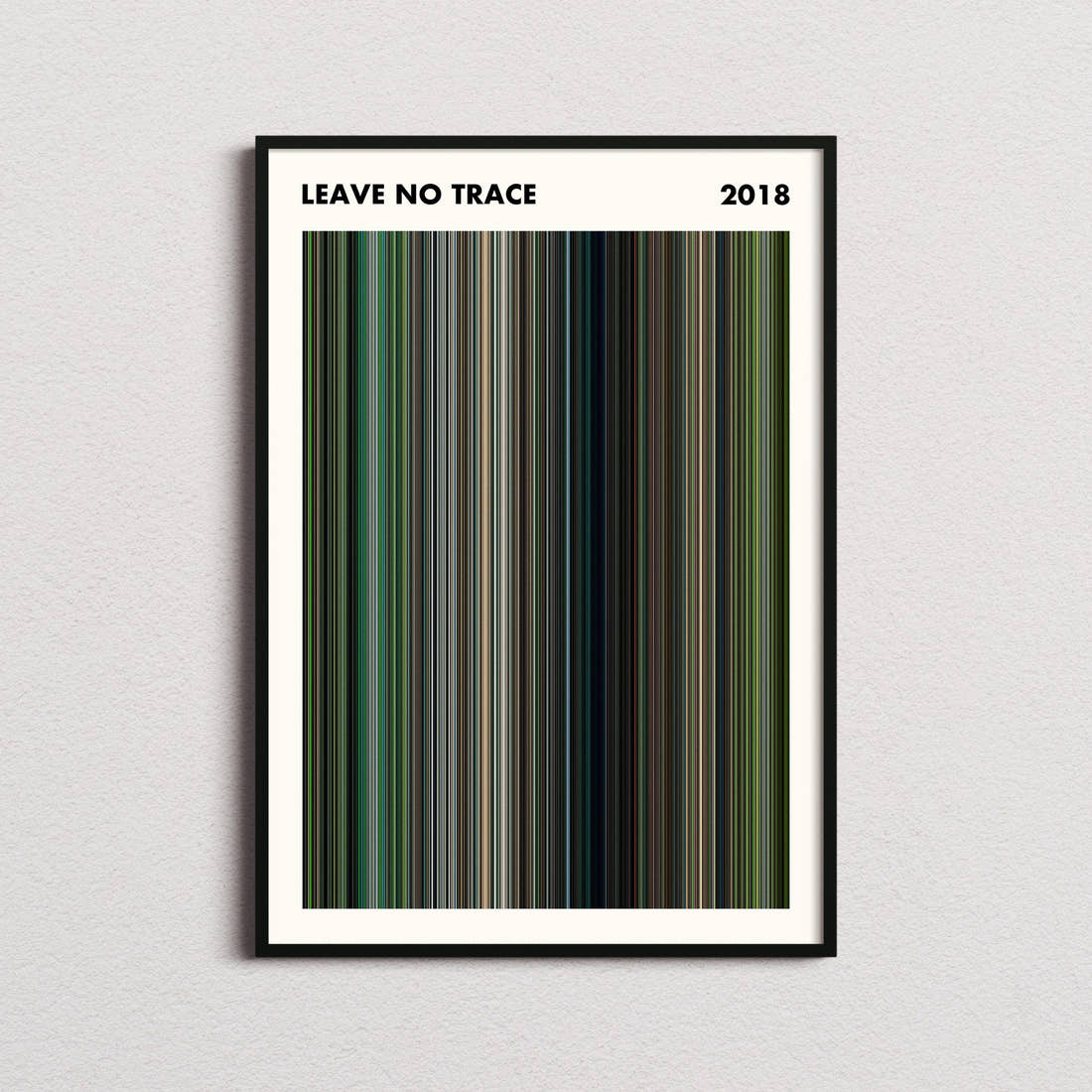Leave No Trace Movie Barcode Poster - Simplified