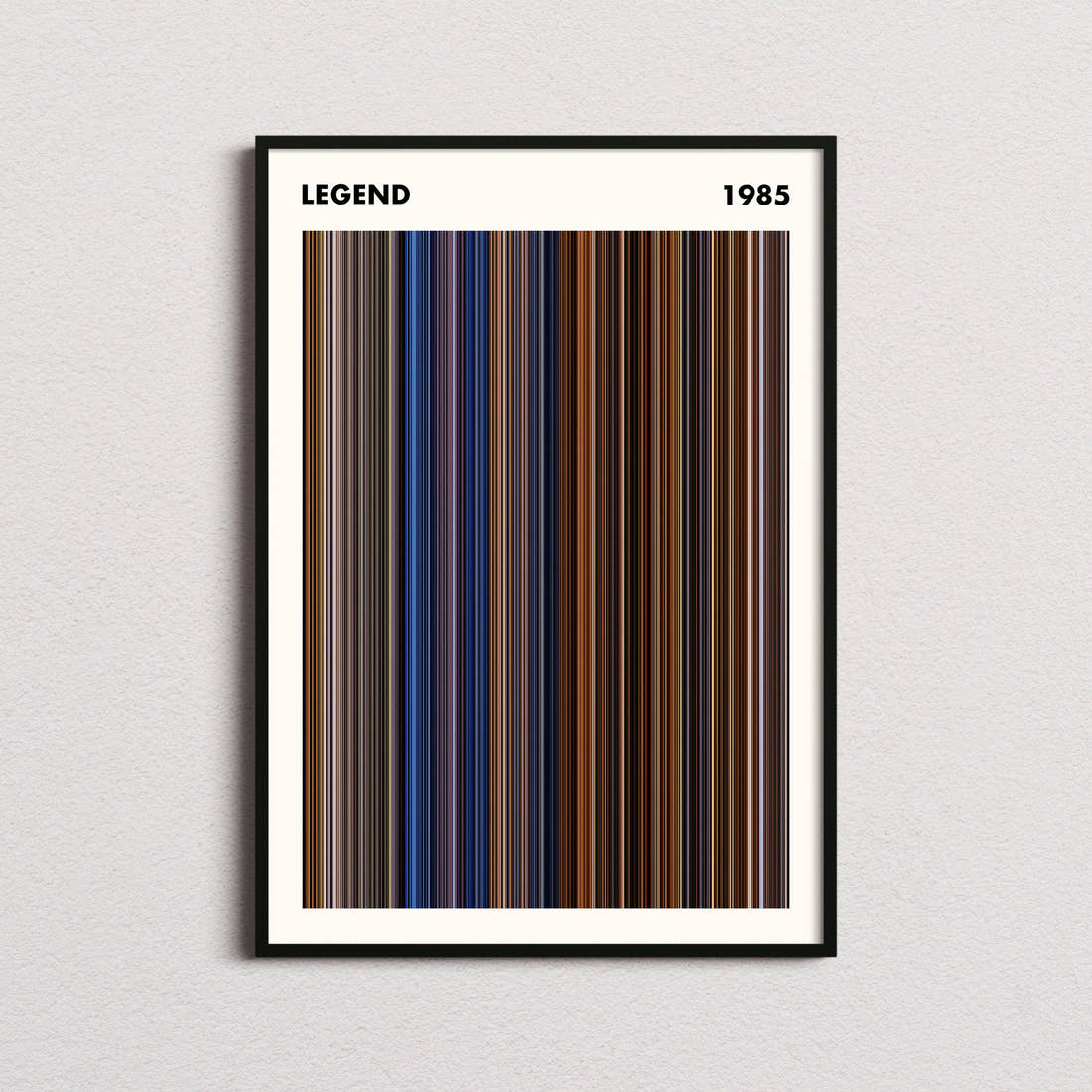 Legend 1985 Movie Barcode Poster - Simplified