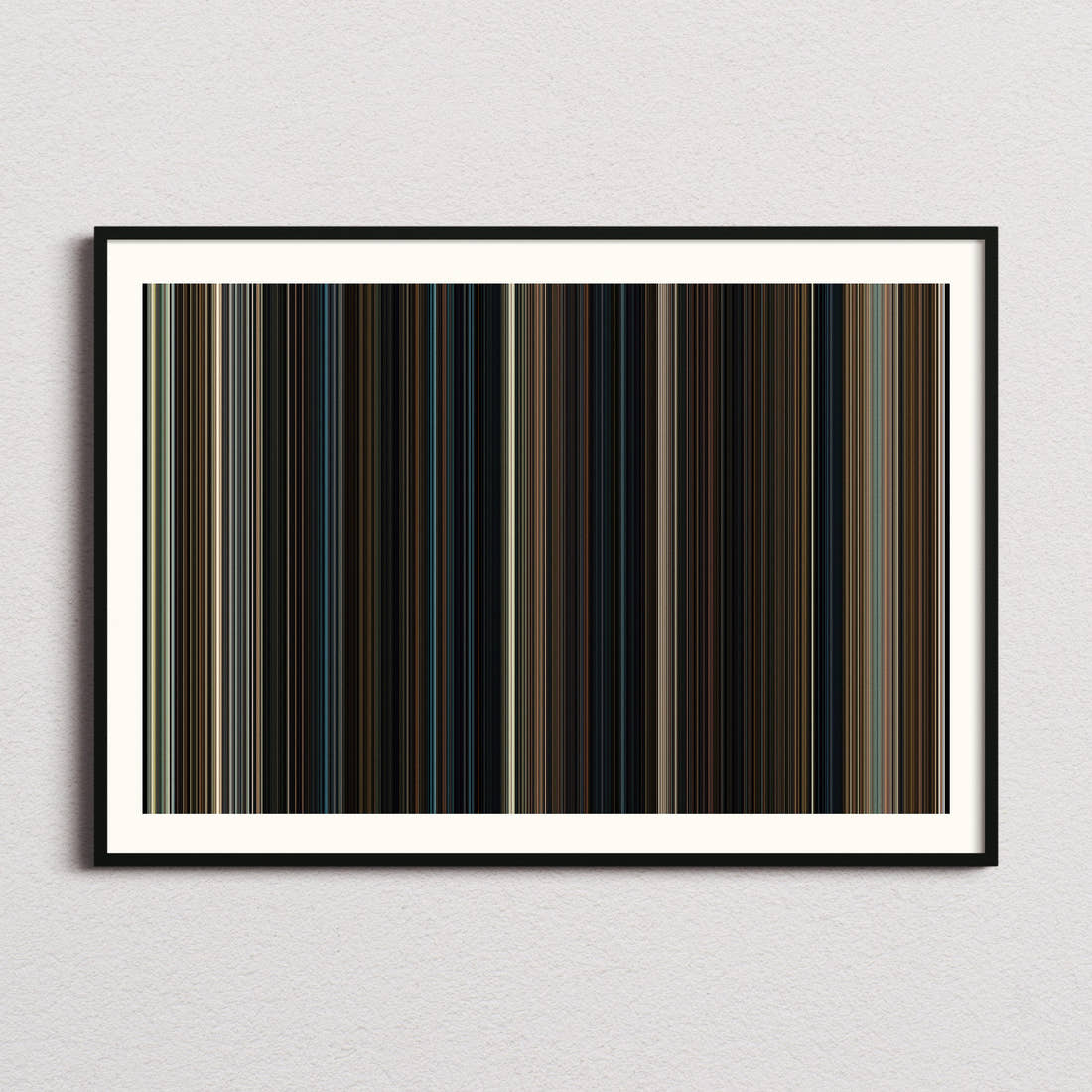 Les Misérables Movie Barcode Poster - Barcode Only
