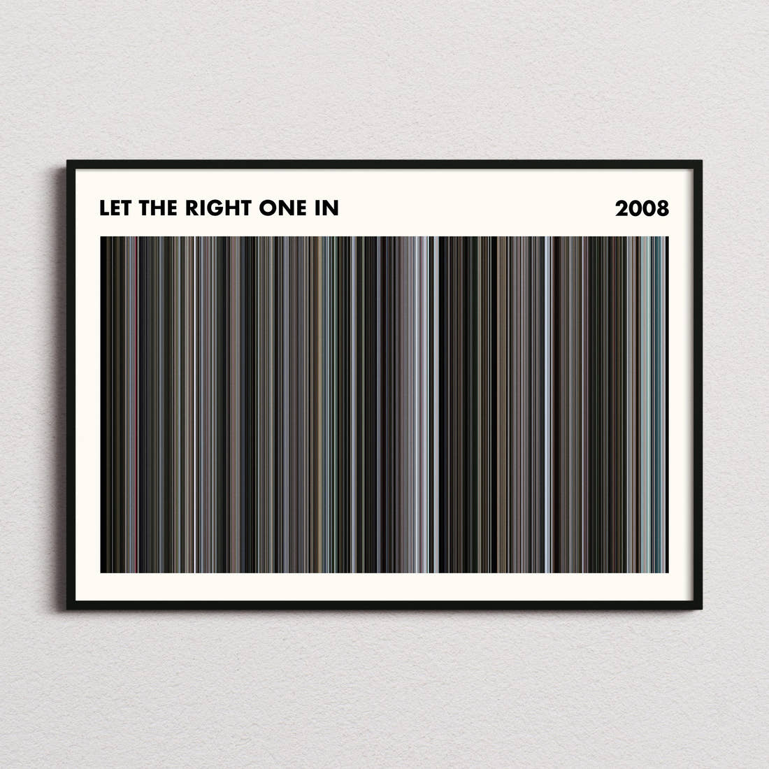Let the Right One In Movie Barcode Poster - Simplified
