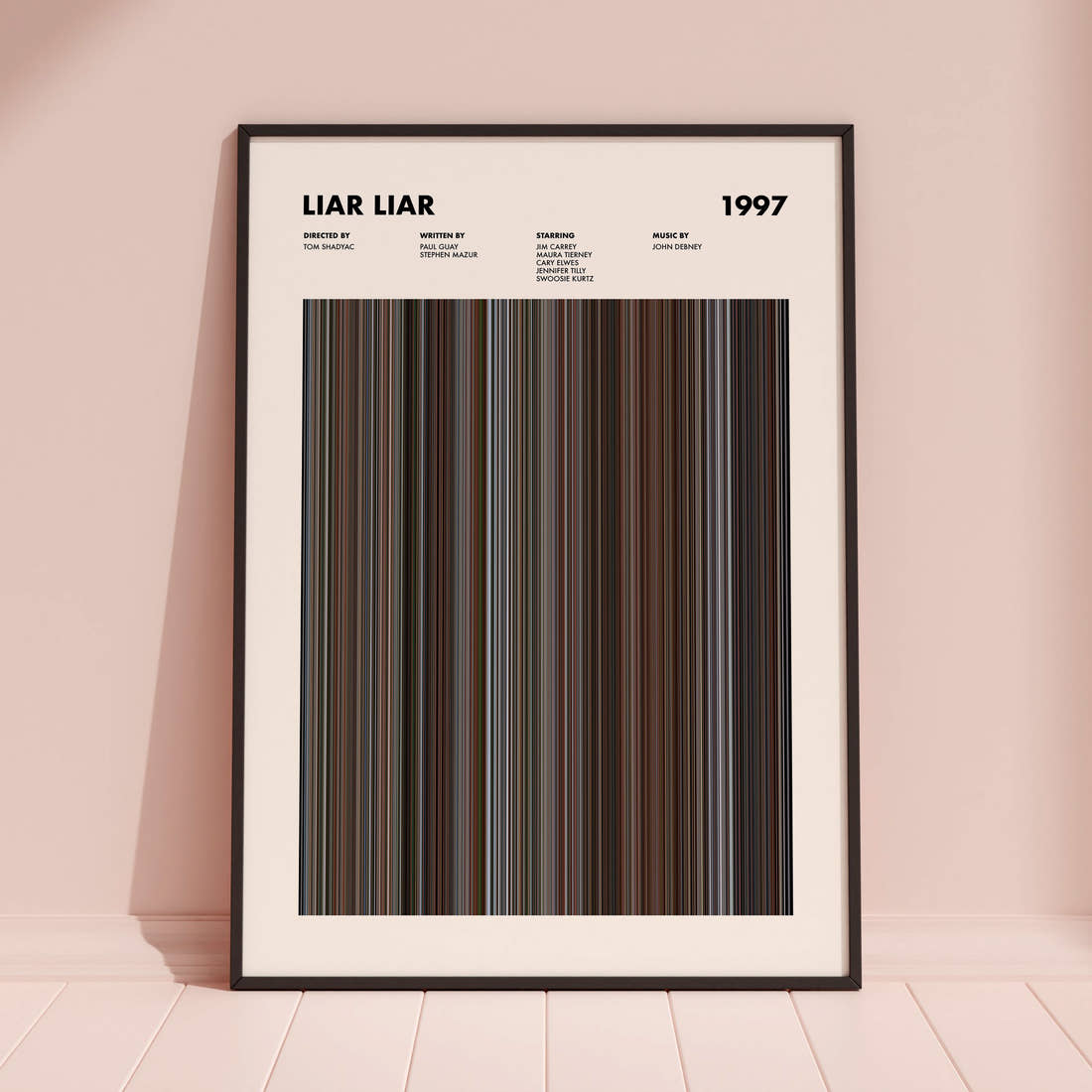 Liar Liar Movie Barcode Poster