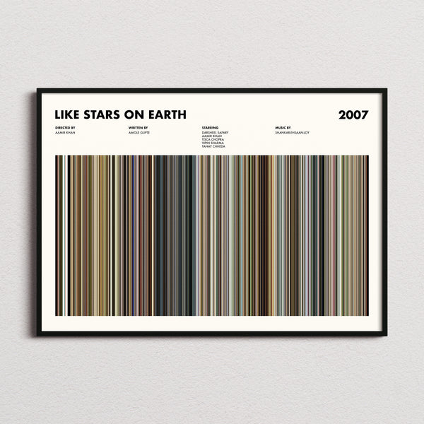 Like Stars on Earth Movie Barcode Poster