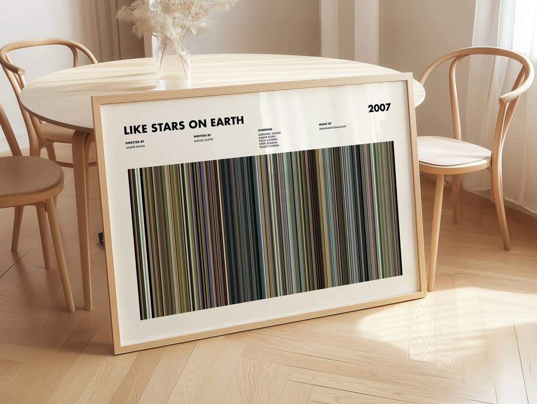 Like Stars on Earth Movie Barcode Poster