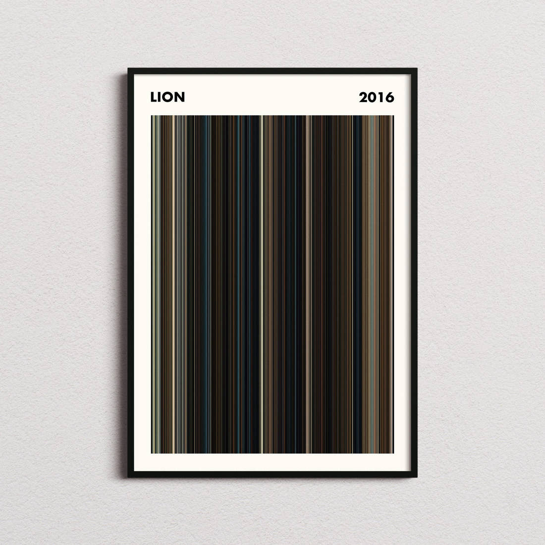 Lion Movie Barcode Poster - Simplified