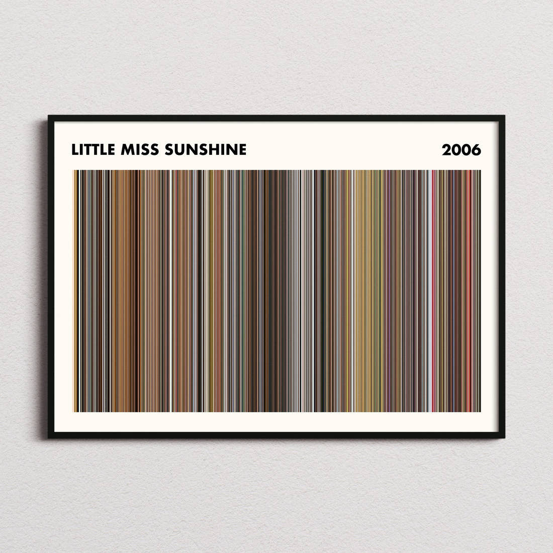Little Miss Sunshine Movie Barcode Poster - Simplified