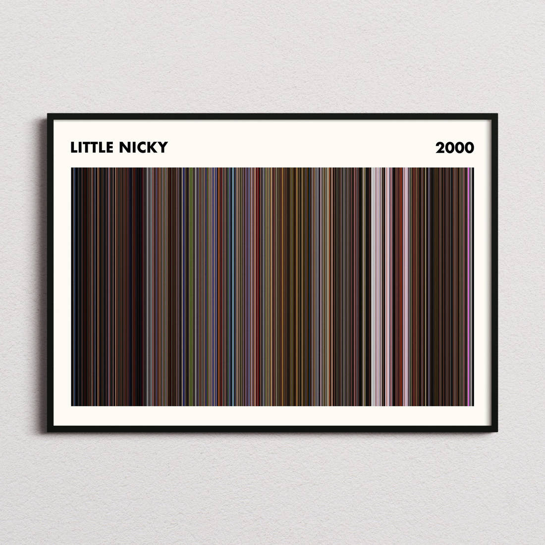 Little Nicky Movie Barcode Poster - Simplified