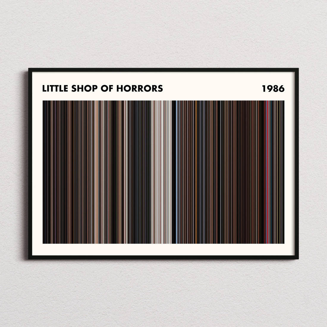 Little Shop of Horrors Movie Barcode Poster - Simplified
