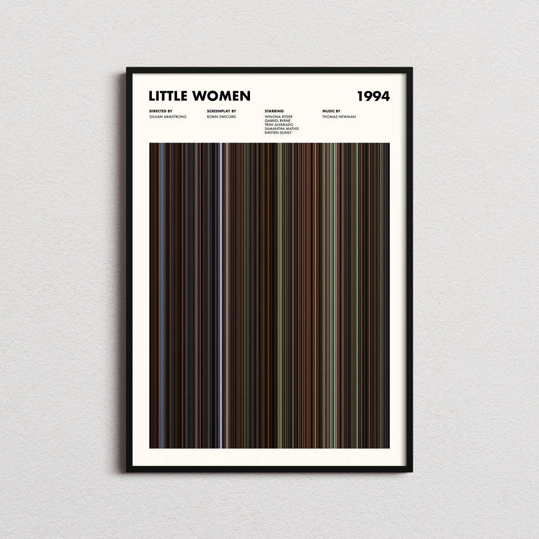 Little Women Movie Barcode Poster