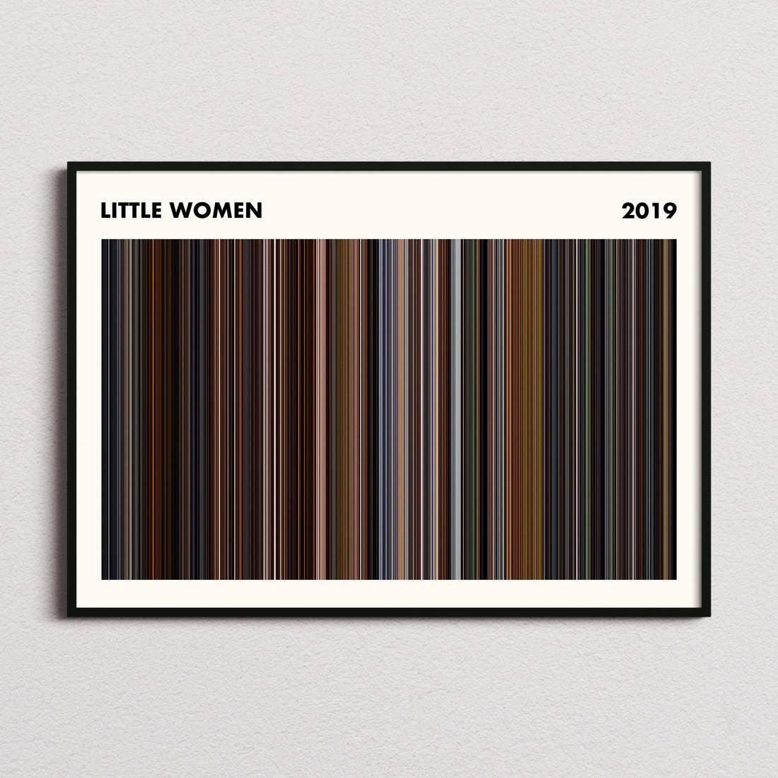 Little Women Movie Barcode Poster - Simplified