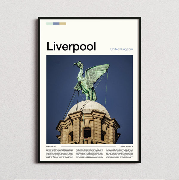 Liverpool - Liver Bird - Travel Print