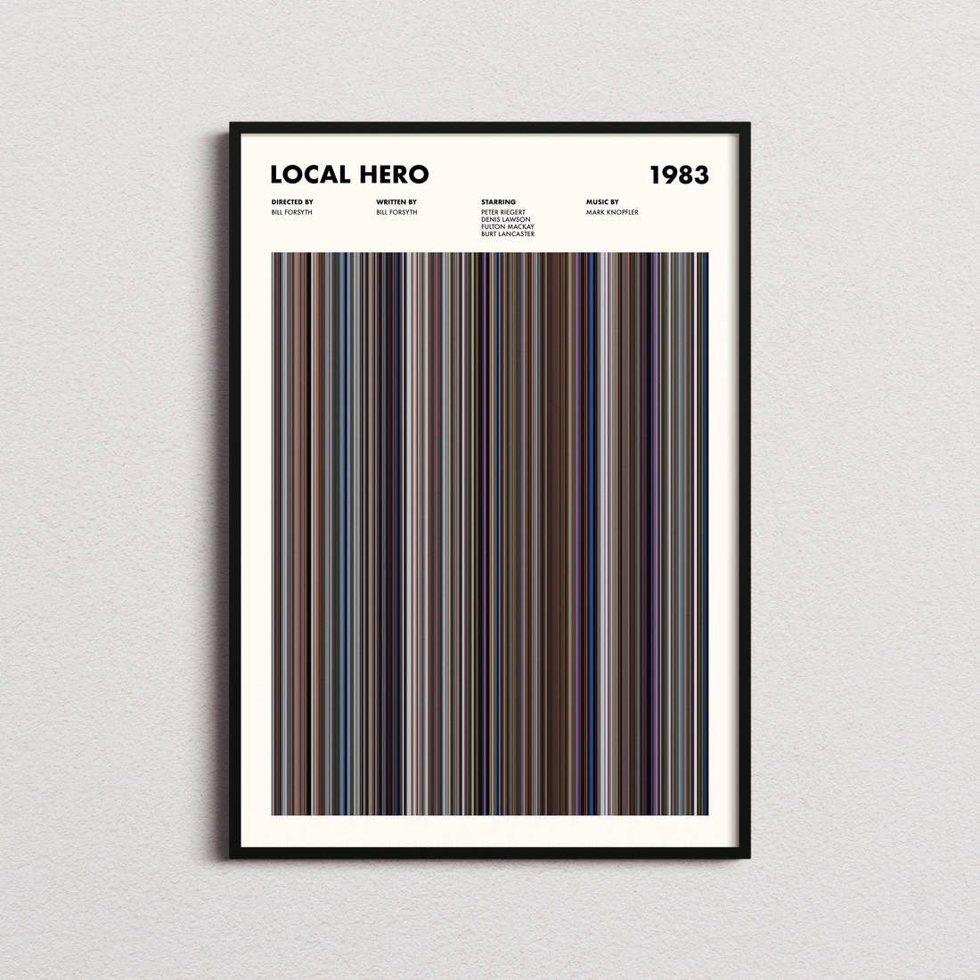 Local Hero Movie Barcode Poster