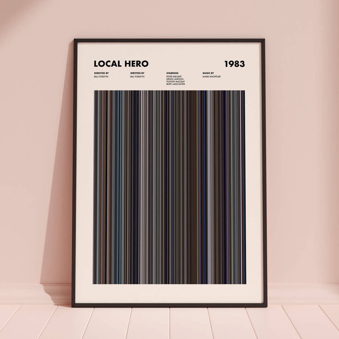 Local Hero Movie Barcode Poster