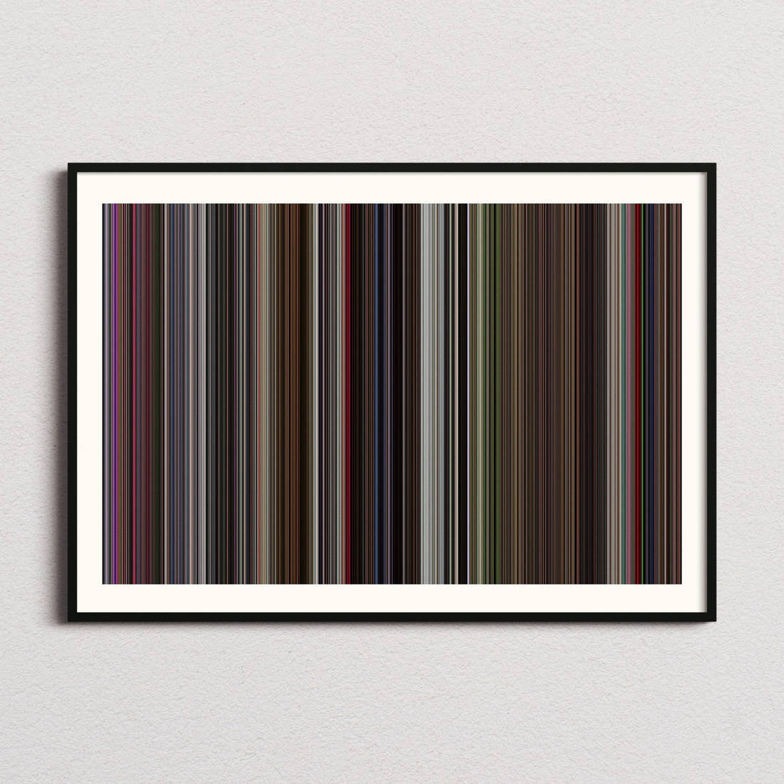 Logan's Run Movie Barcode Poster - Barcode Only