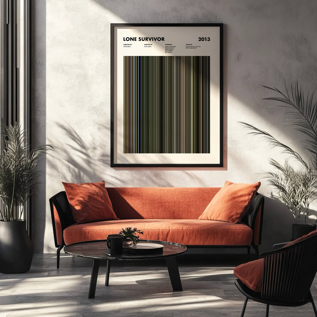 Lone Survivor Movie Barcode Poster
