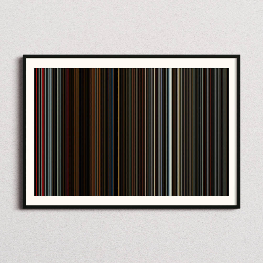 Longlegs Movie Barcode Poster - Barcode Only