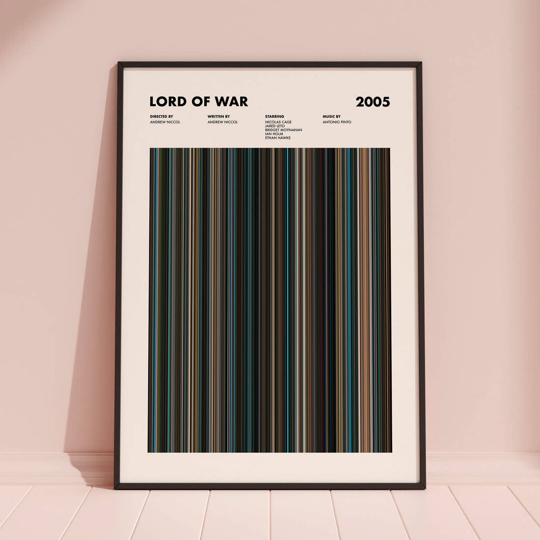 Lord of War Movie Barcode Poster