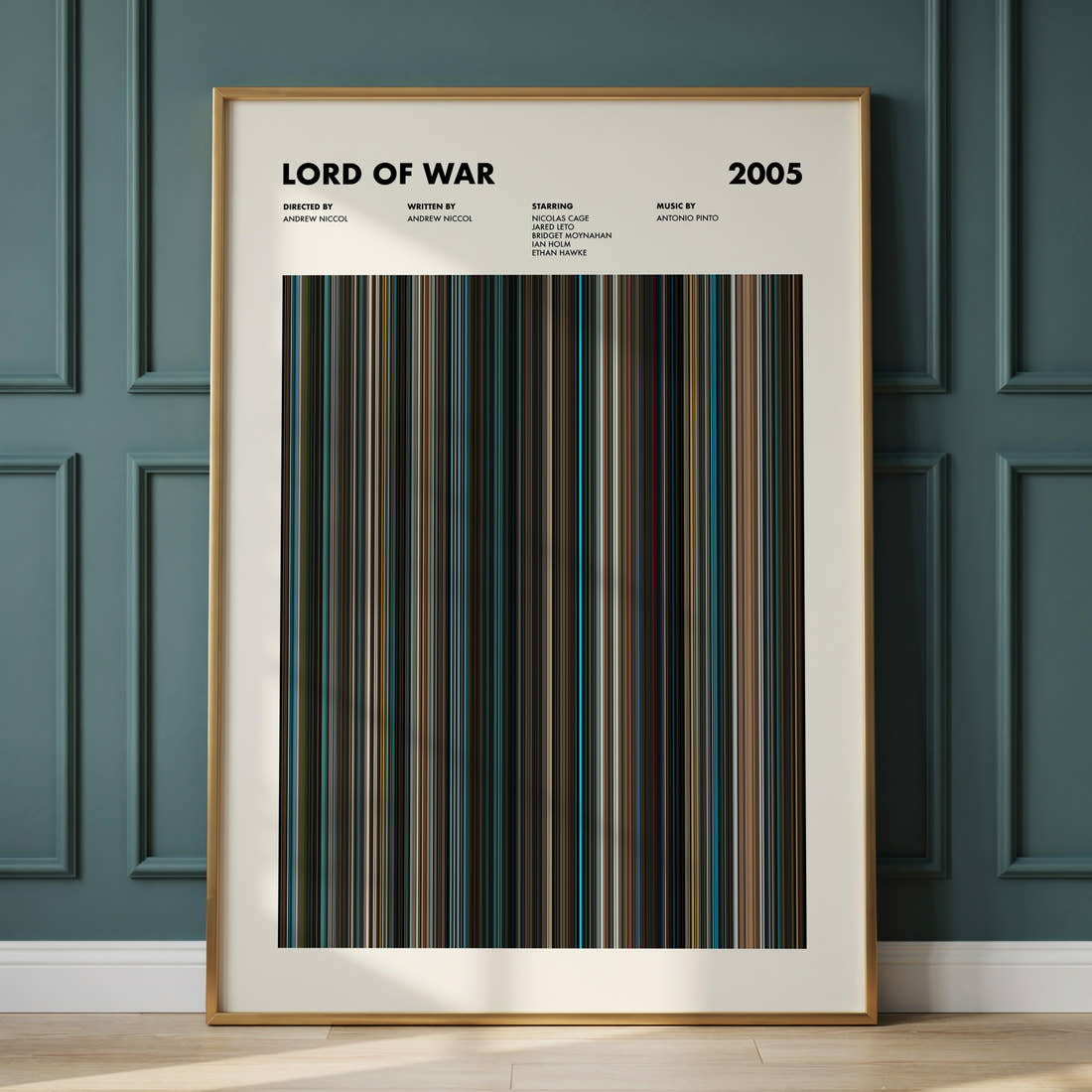 Lord of War Movie Barcode Poster