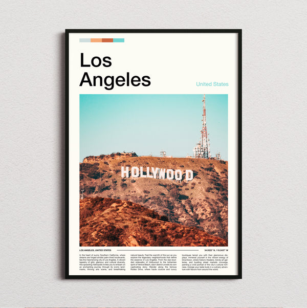 Los Angeles - Hollywood Sign - Travel Print