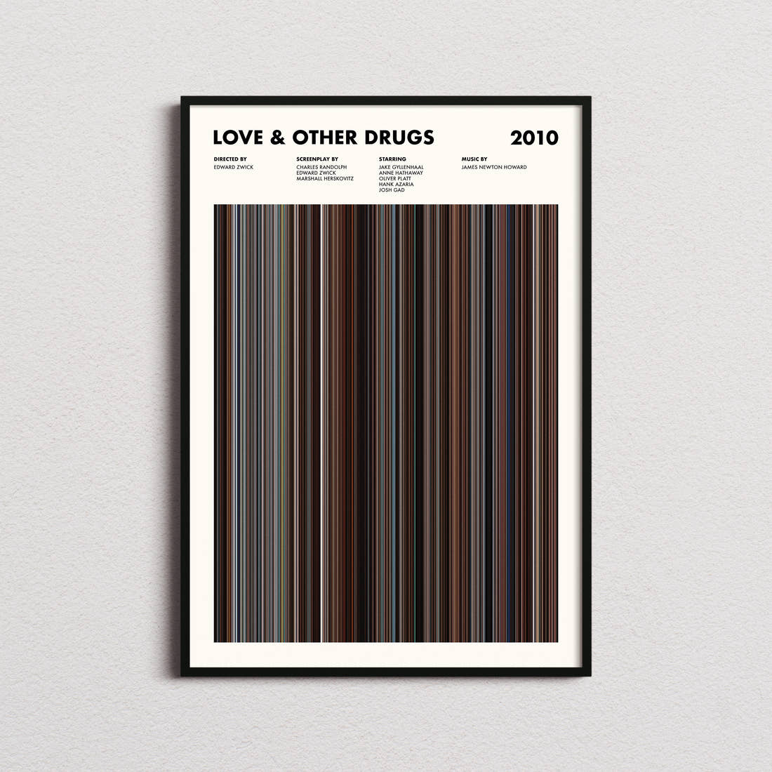 Love & Other Drugs Movie Barcode Poster