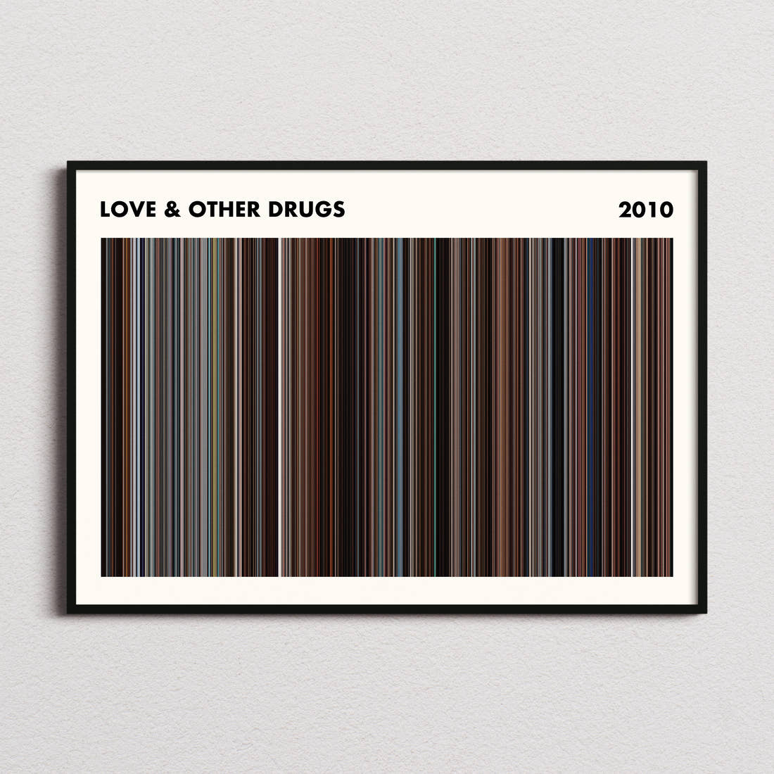 Love & Other Drugs Movie Barcode Poster - Simplified