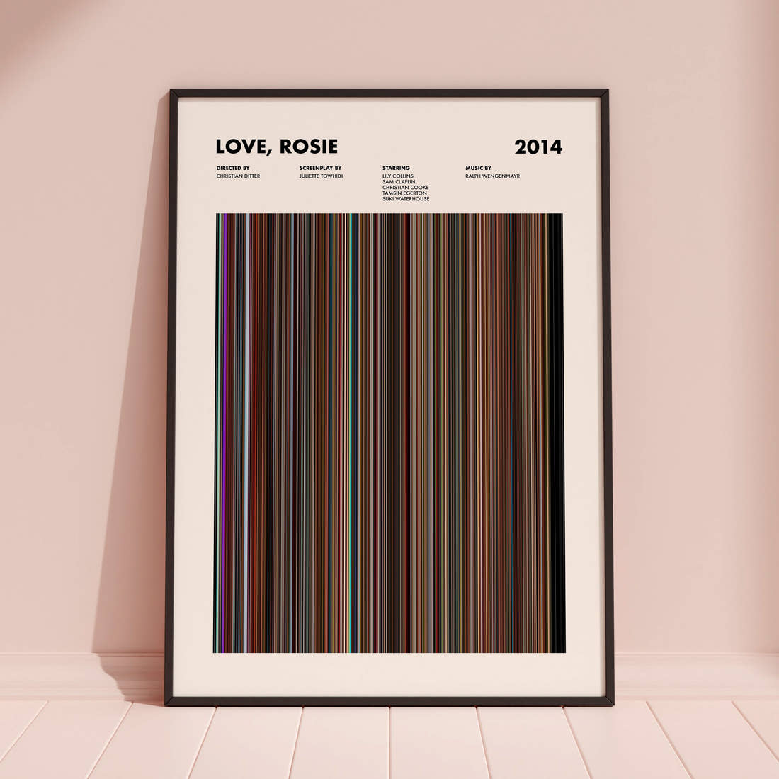 Love, Rosie Movie Barcode Poster