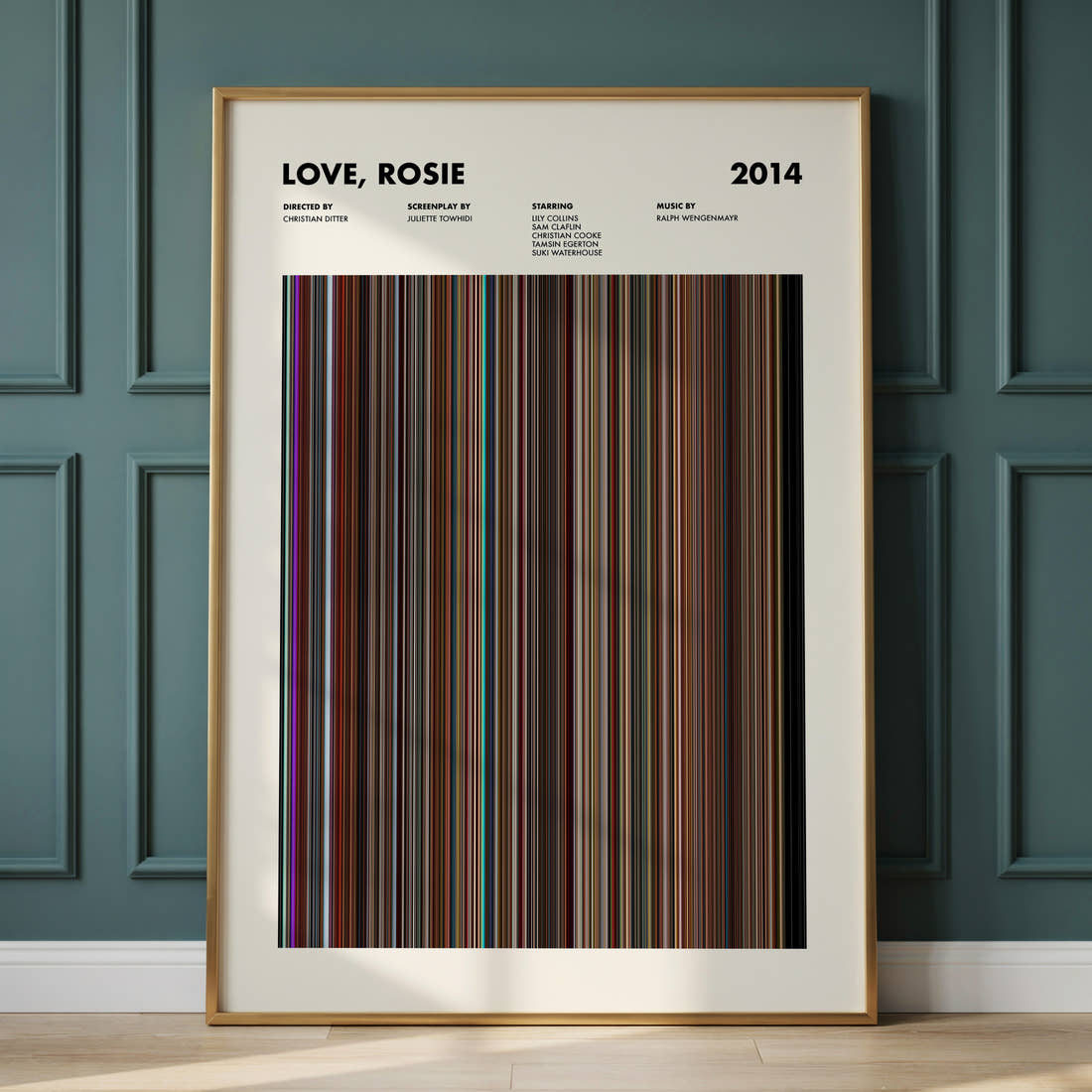 Love, Rosie Movie Barcode Poster