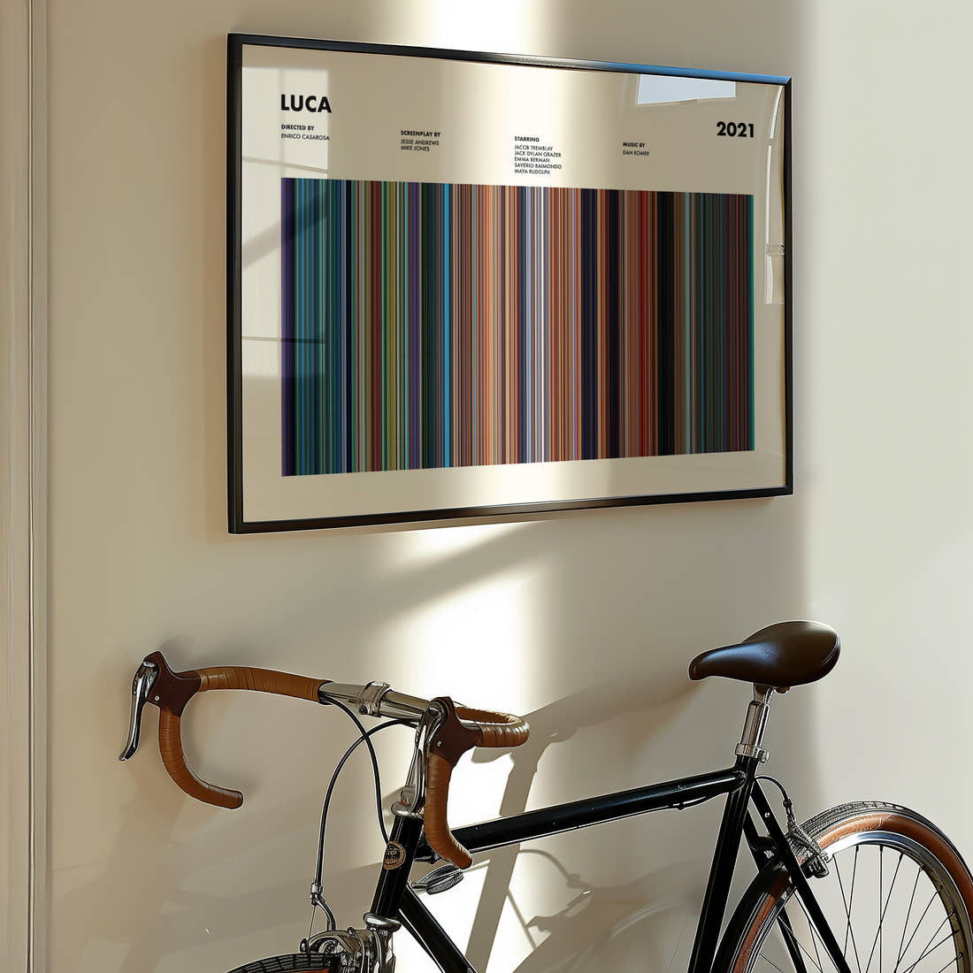 Luca Movie Barcode Poster