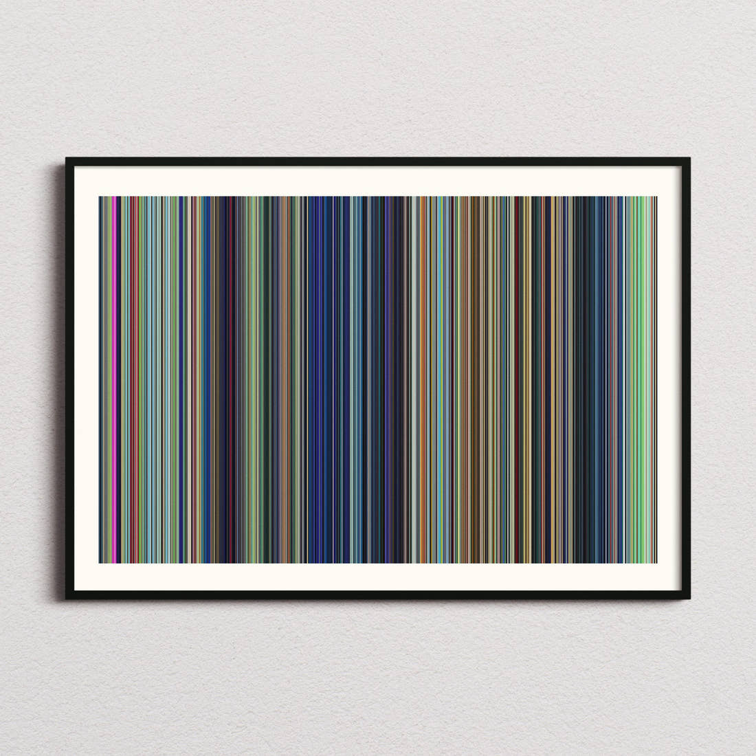 Lupin III: The Castle of Cagliostro Movie Barcode Poster - Barcode Only