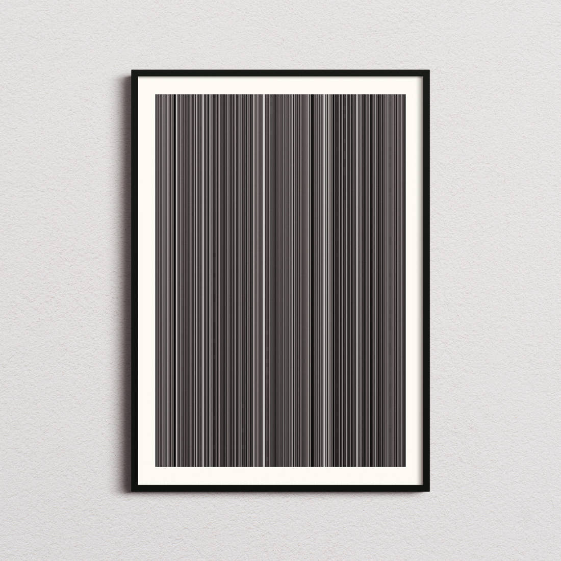 M Movie Barcode Poster - Barcode Only