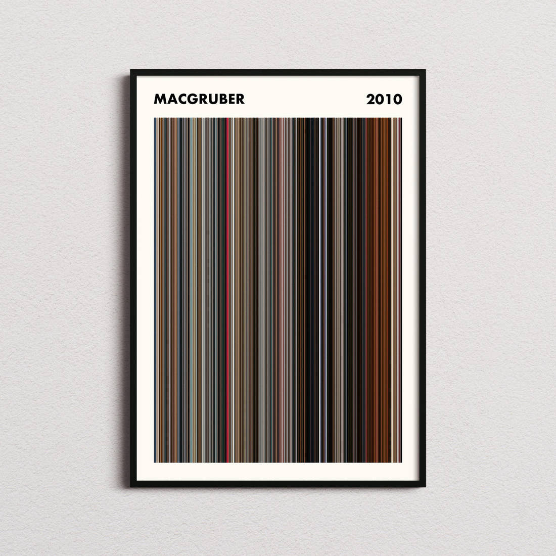 MacGruber Movie Barcode Poster - Simplified