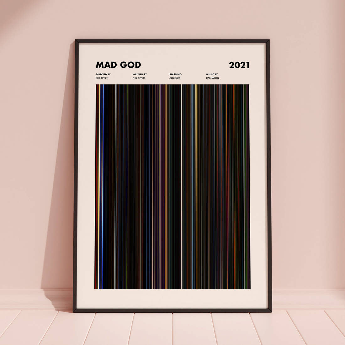 Mad God Movie Barcode Poster