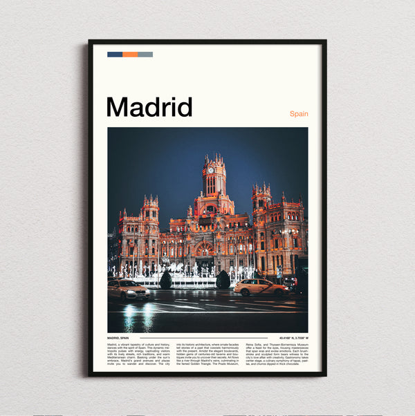 Madrid - Cybele Palace - Travel Print