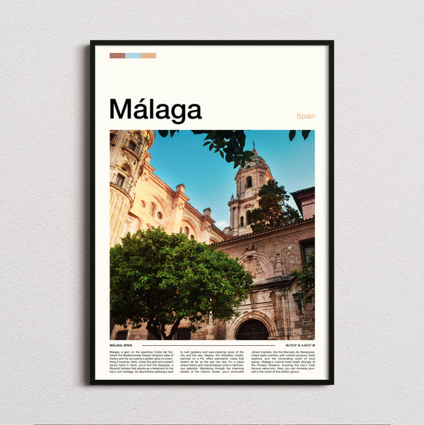 Malaga - Cathedral - Travel Print