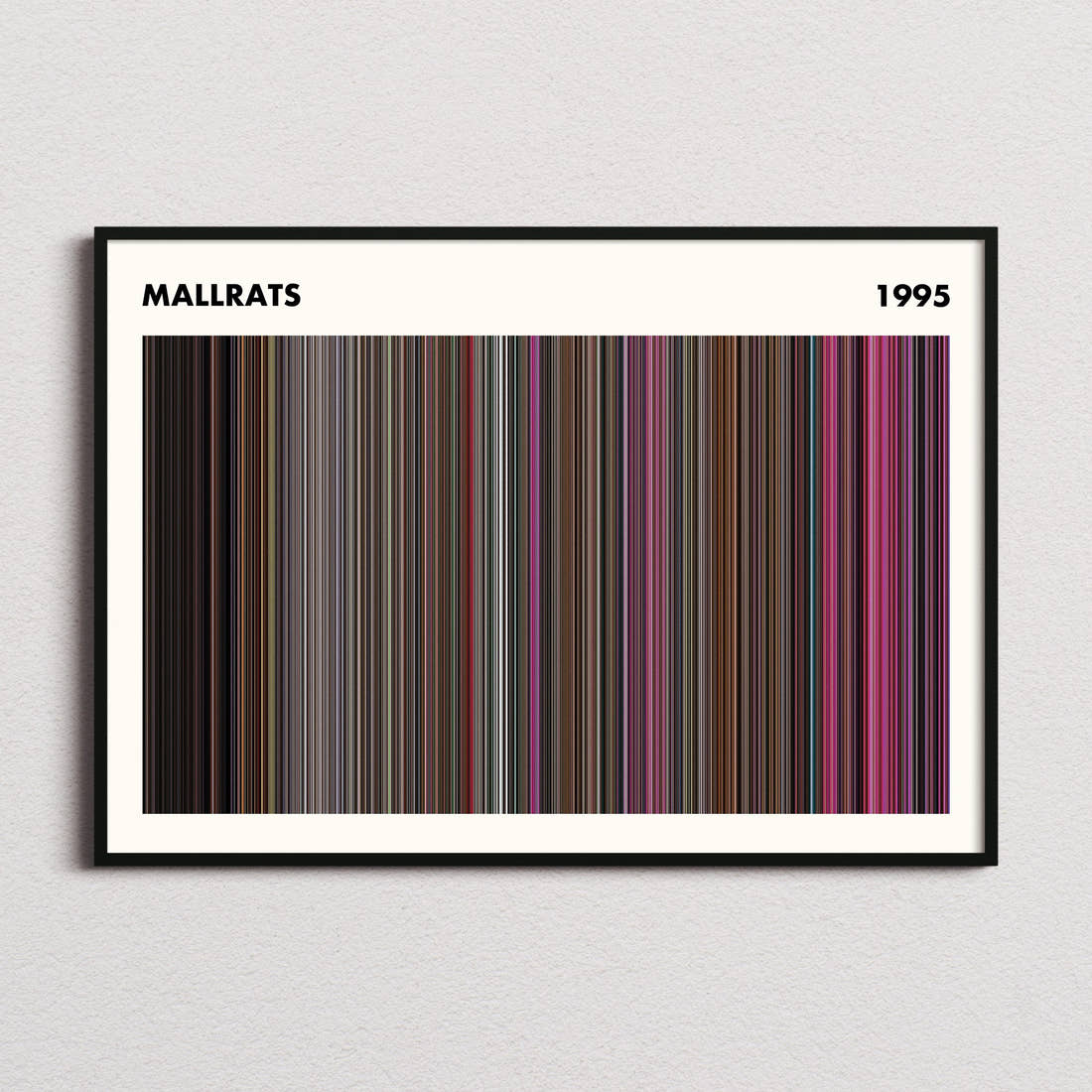 Mallrats Movie Barcode Poster - Simplified